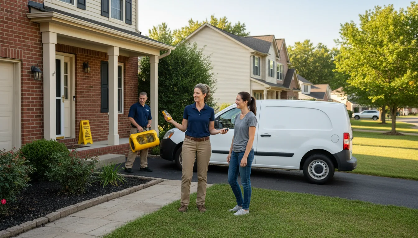 Water restoration image for Mold Remediation in Carbon, TX